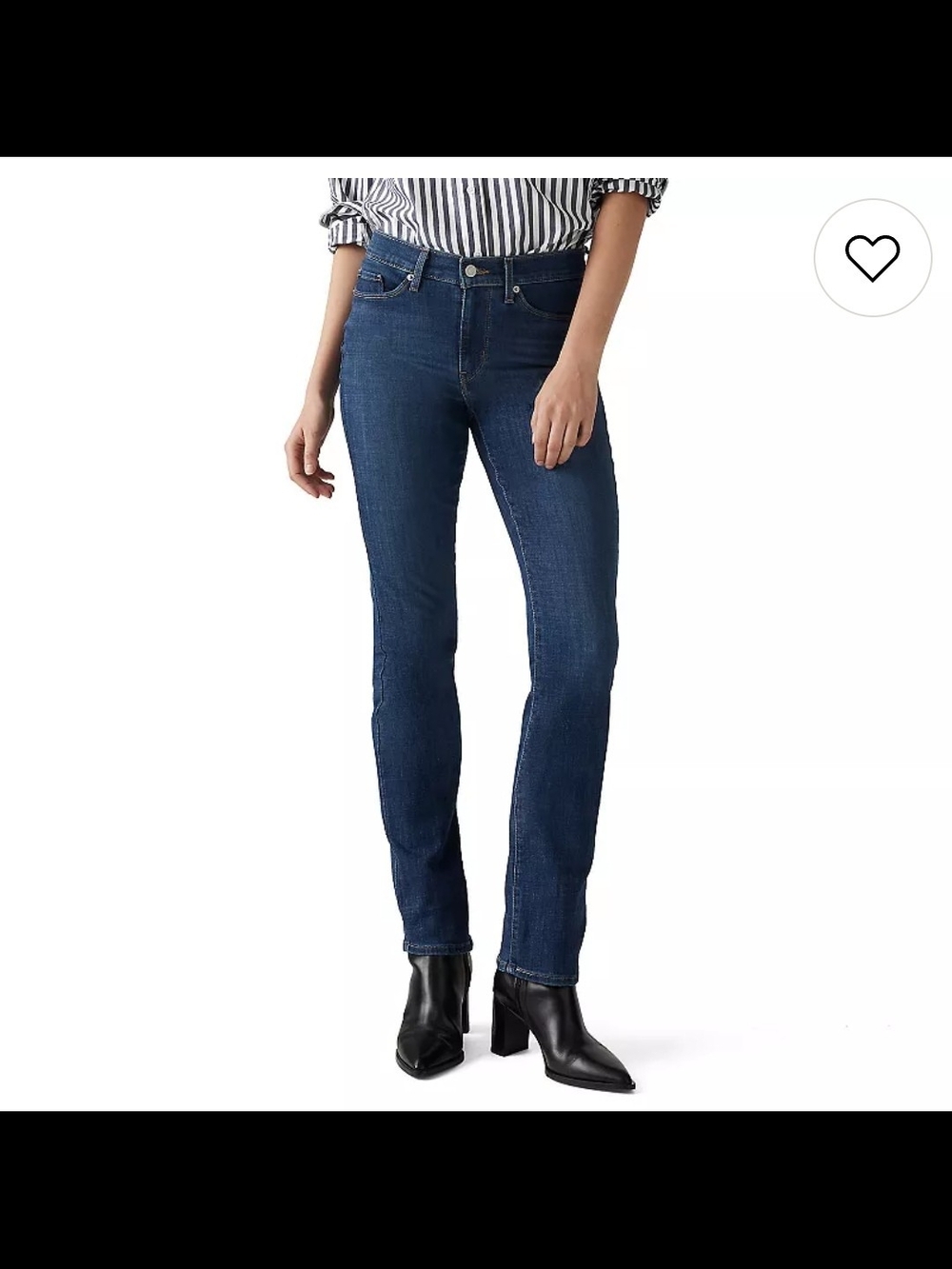 Levi Strauss Classic Straight-Leg Women's Jeans in Dark Indigo